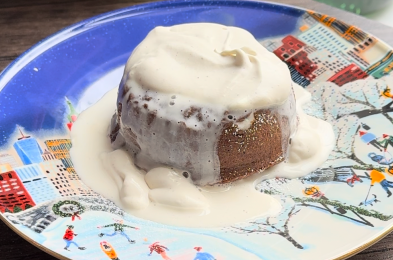 Cardamom chocolate lava cakes