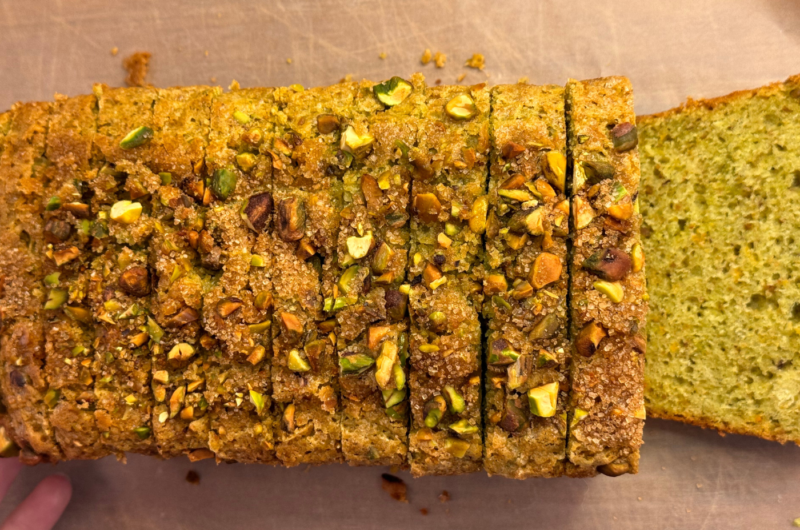 Pistachio citrus loaf